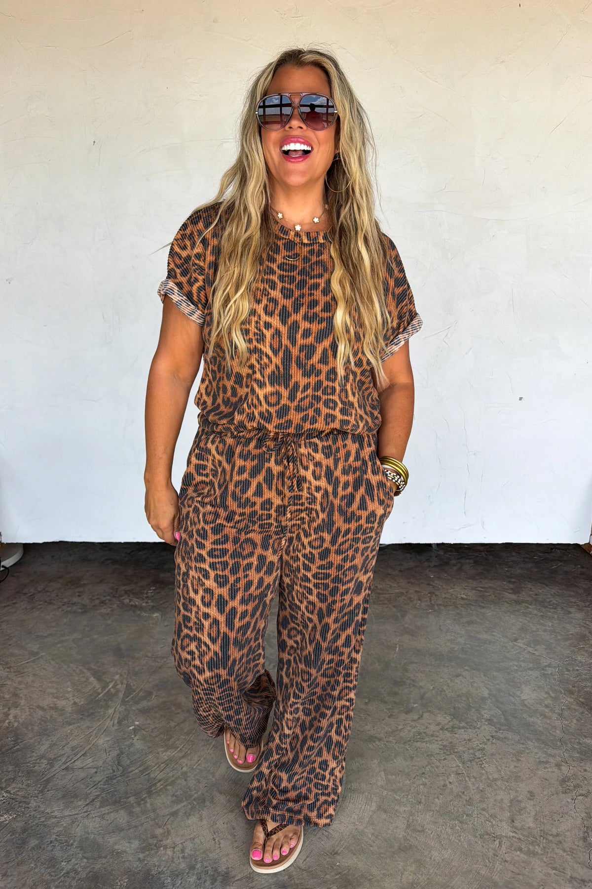 Cheetah Kelsey Pant Set