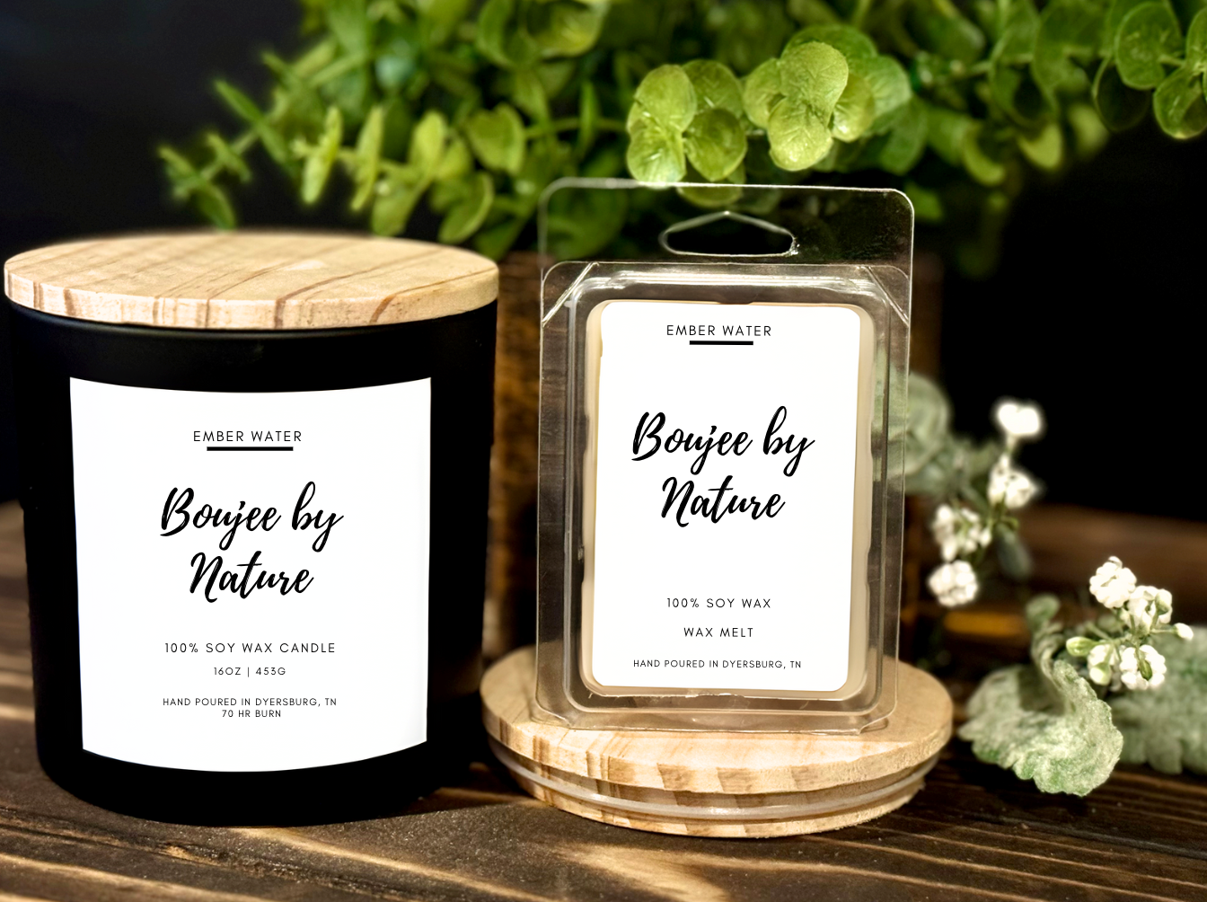 Boujee by Nature 16 oz 100% Soy Candle 