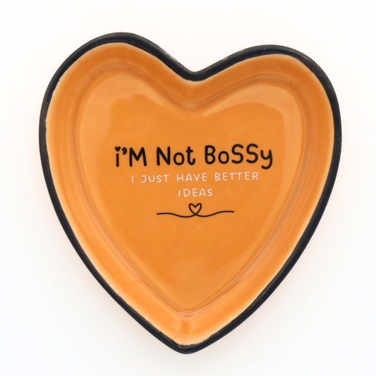 Heart Trinket Tray "I'm Not Bossy"
