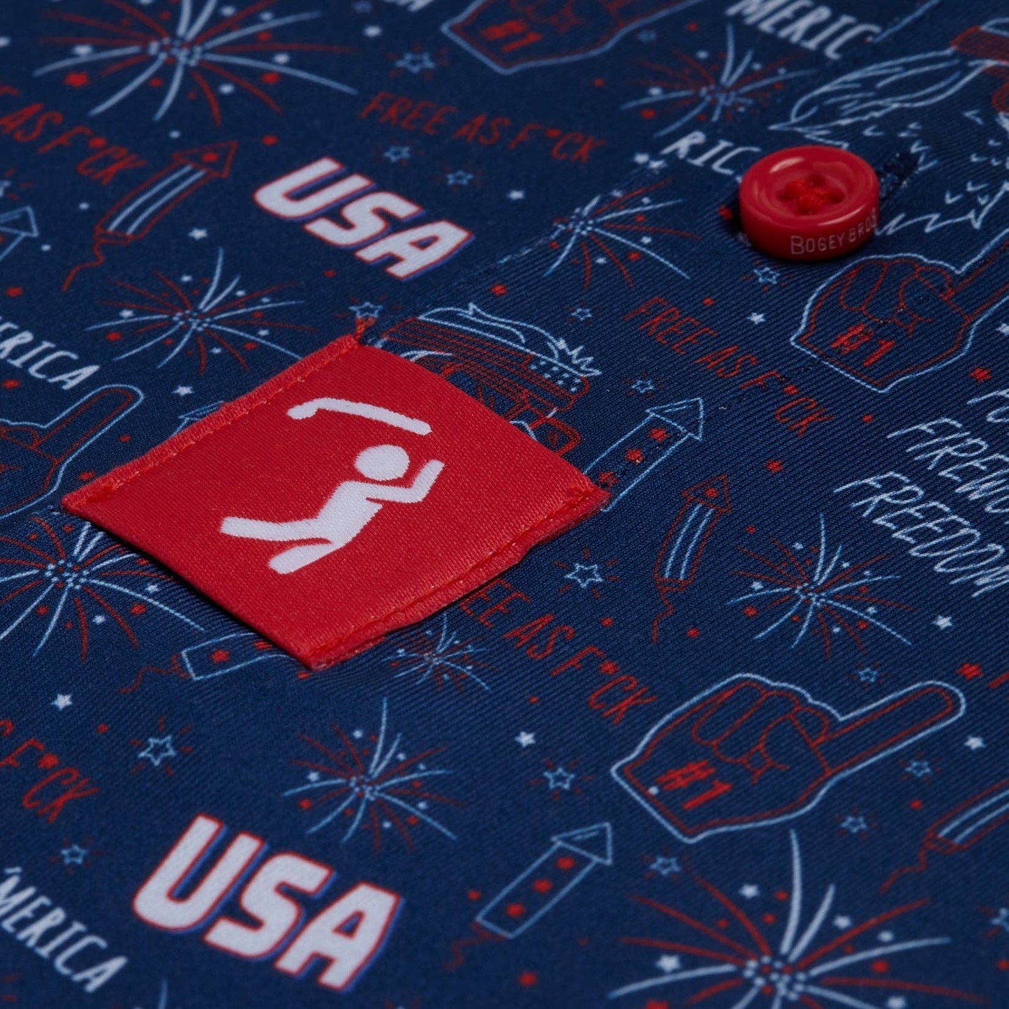 'Merica - Navy  Polo