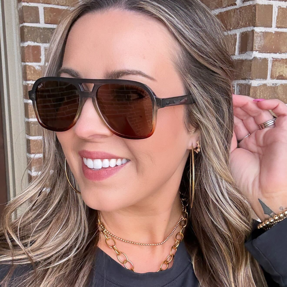 Cruz - Unisex Aviator Sunglasses – Polarized Hair