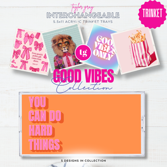 5.5 x 11 GOOD VIBES Insert Set of 5