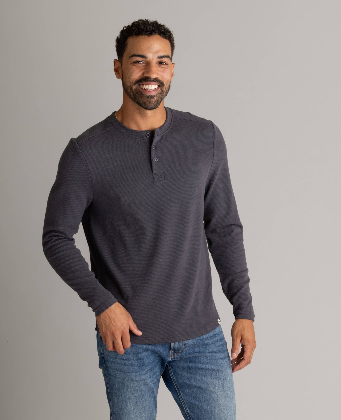 Men's Lichen Stretch Flannel Henley