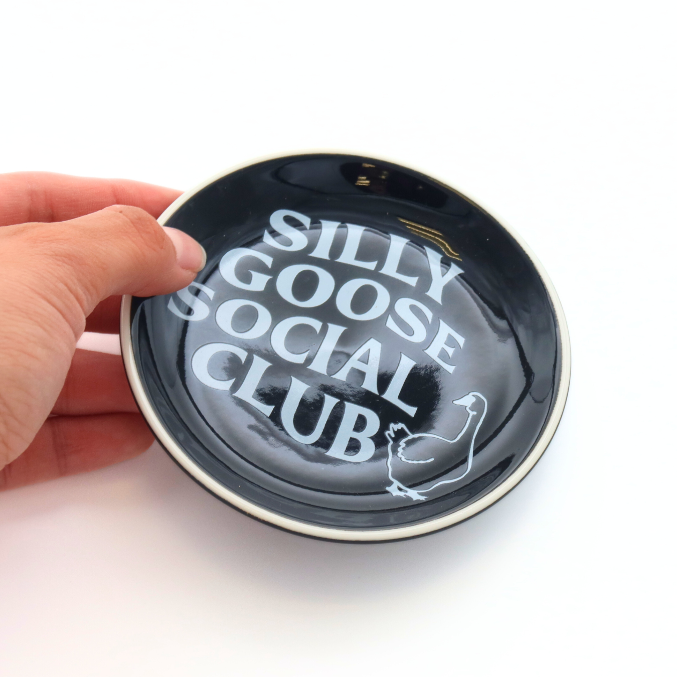 Silly Goose Social Club - Round Trinket Tray 