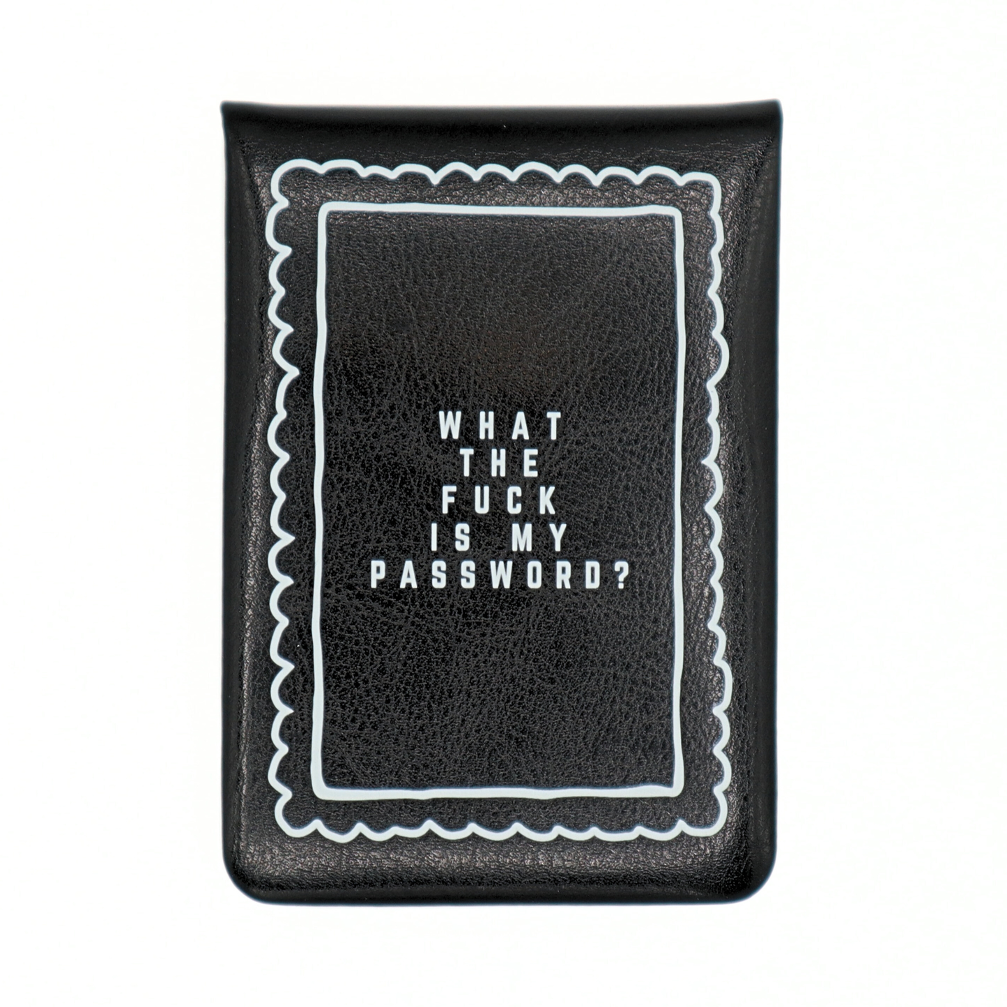 Leatherette Pocket Journal "WTF Is My Password"