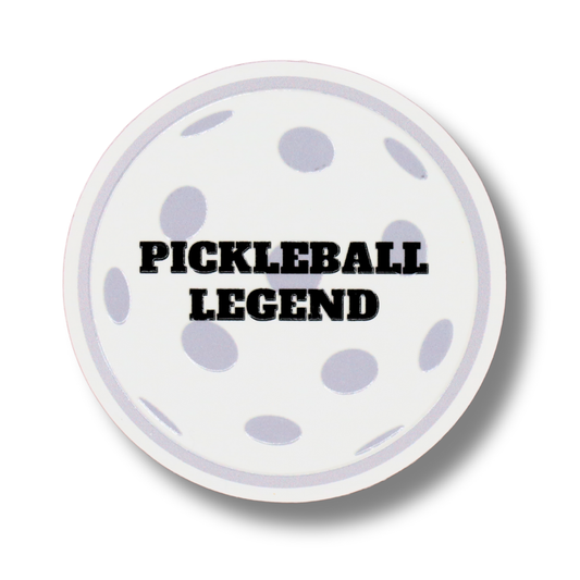 Raised Waterproof Sticker Pickleball Legend
