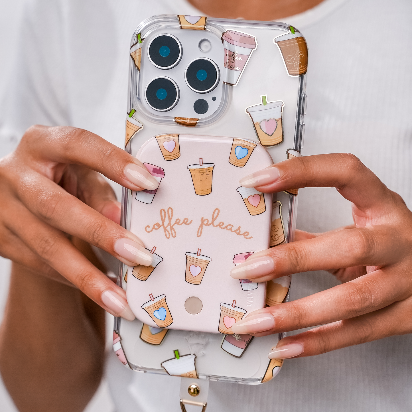 Wireless Phone Charger - Coffee Please