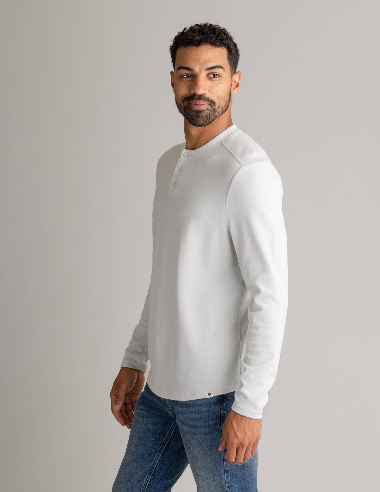 Men's Lichen Stretch Flannel Henley