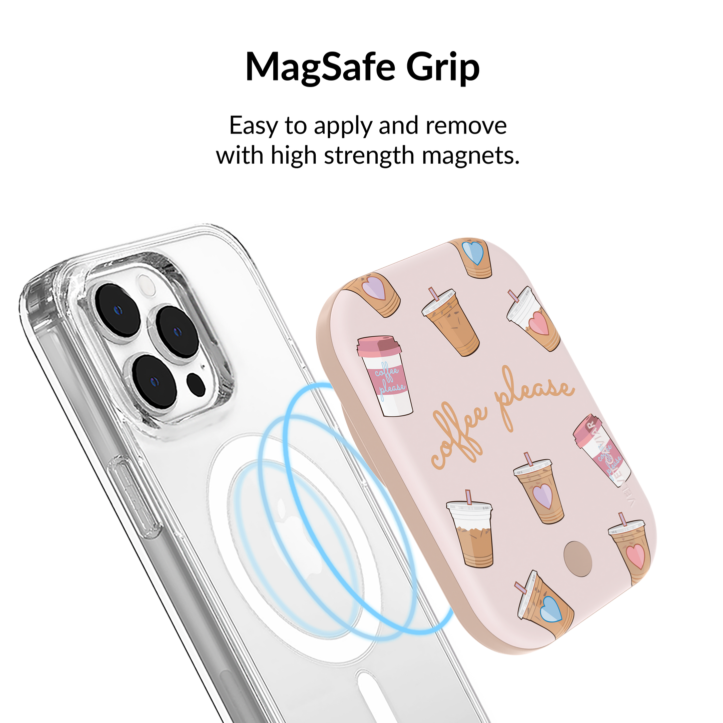 Wireless Phone Charger - Coffee Please