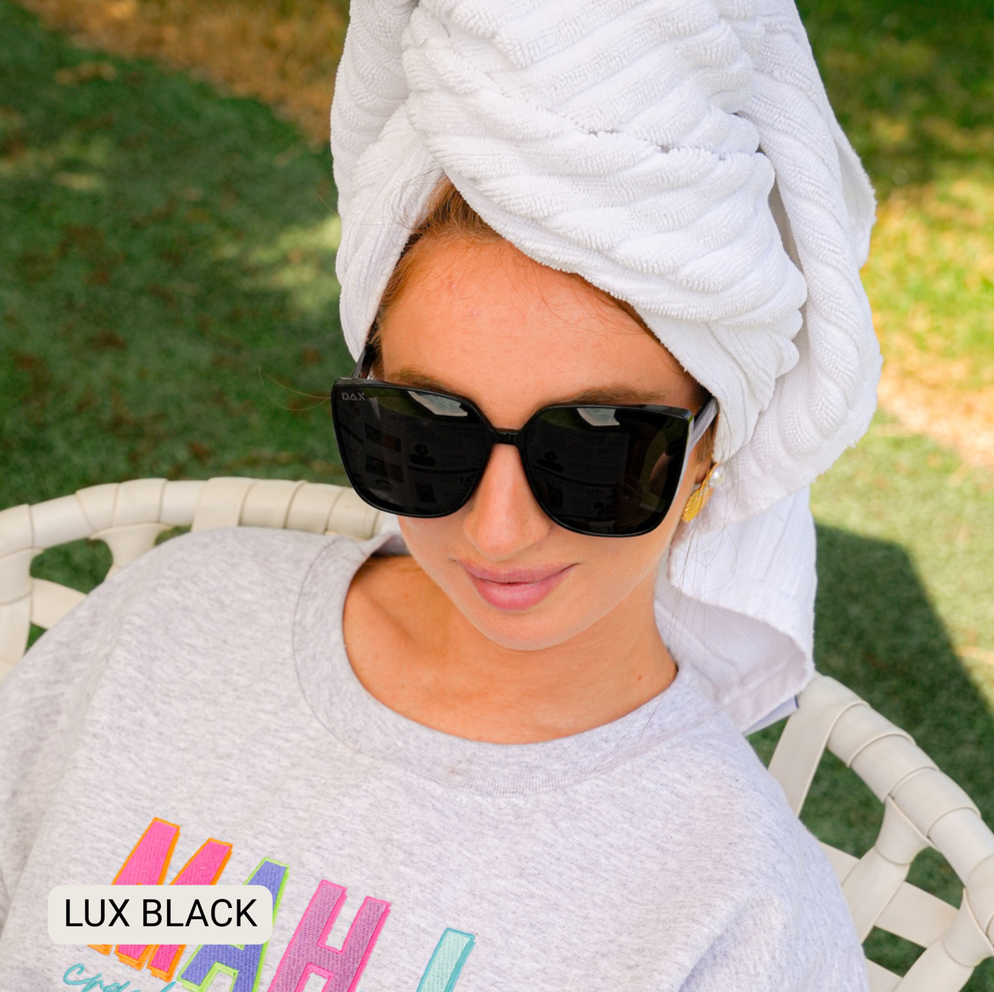 LUX - Women's Polarized Oversized Cat Eye Sunglasses