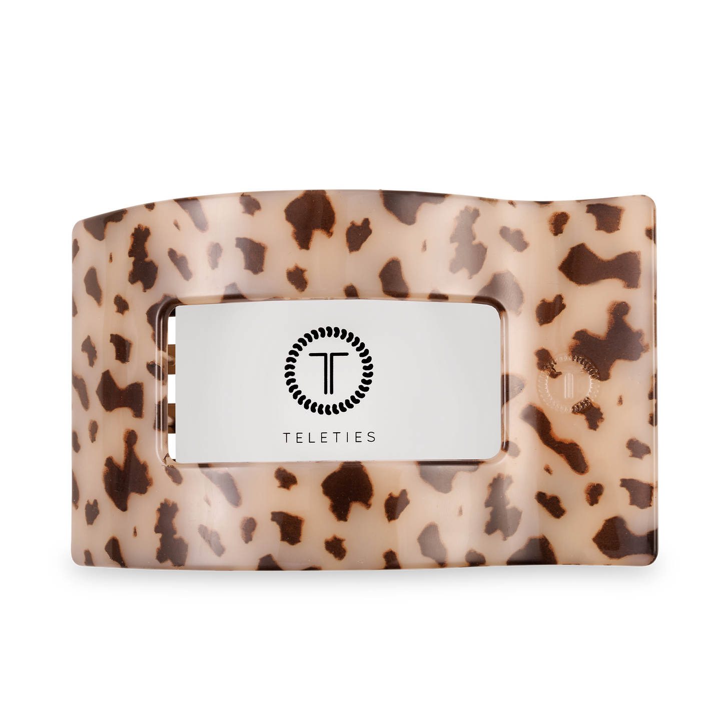 Flat Rectangle Hair Clip | Large | Blonde Tortoise