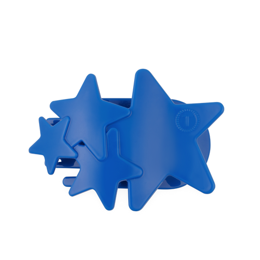 Flat Hair Clip | Large | Blue Shooting Star