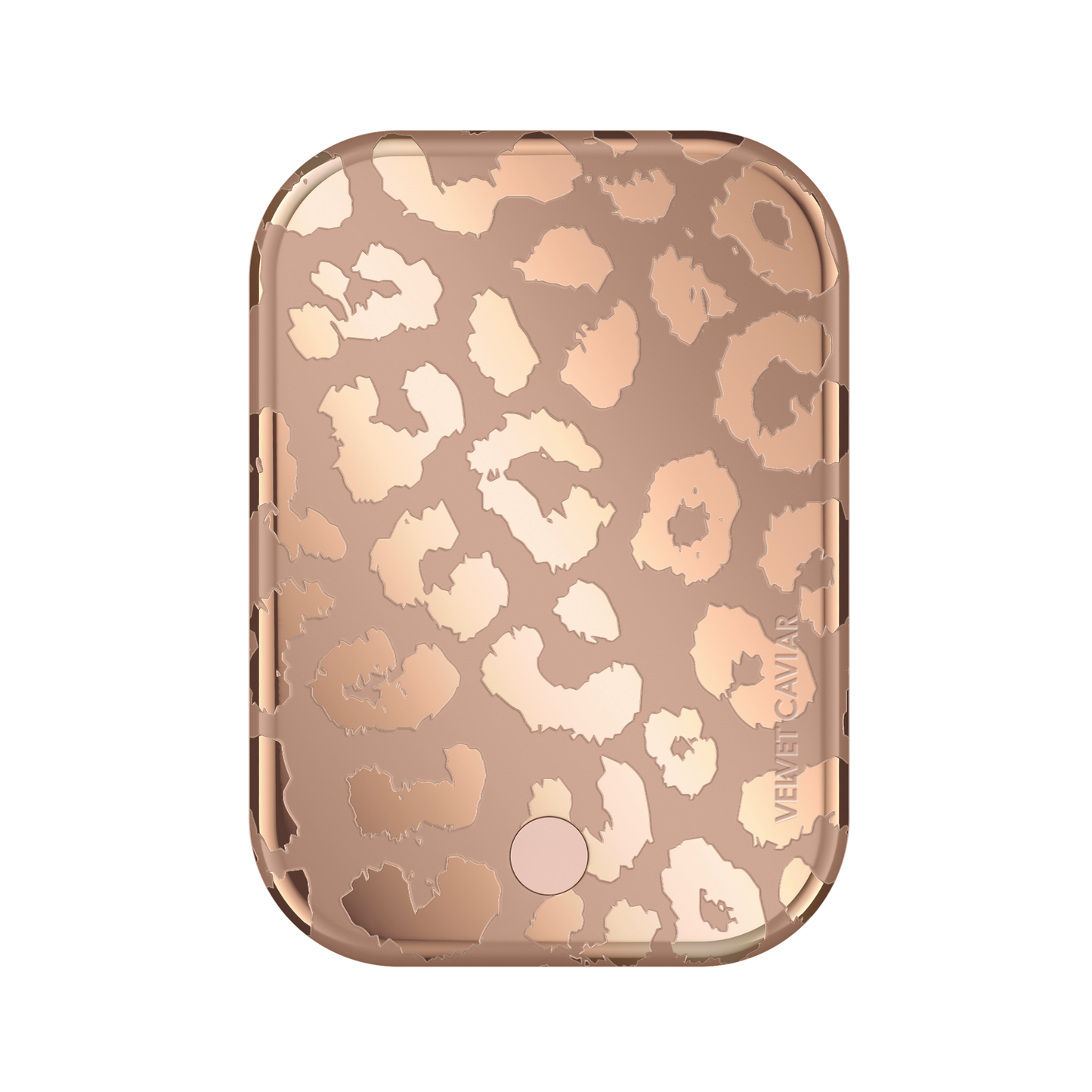 Wireless Phone Charger - Bronze Chrome Leopard