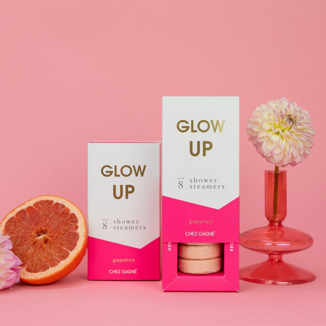 "Glow Up" Shower Steamers - Grapefruit - Set of 8