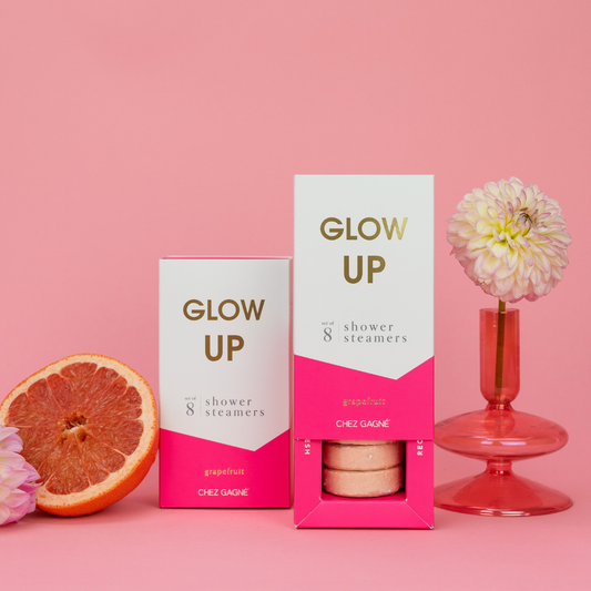 "Glow Up" Shower Steamers - Grapefruit - Set of 8