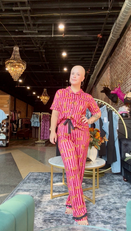 Savanna Soirée Ruffle Pajama Set