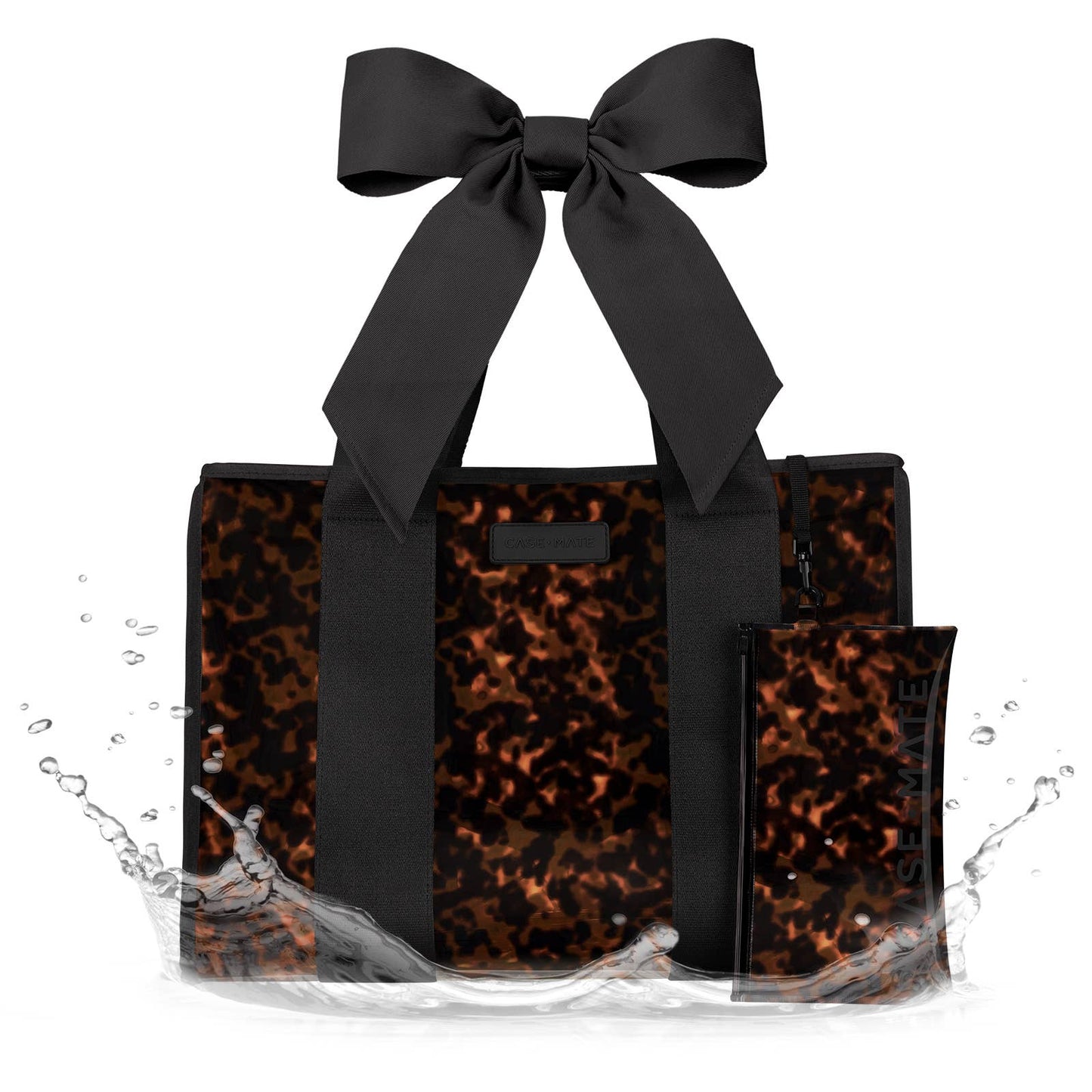 Case-Mate Tortoise Shell Bow Jelly Tote Bag