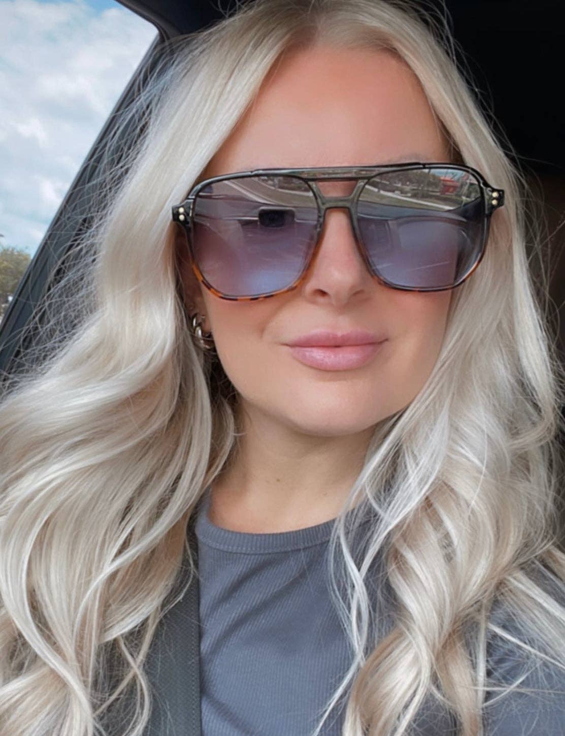 SKYE - Unisex Oversized Aviator Sunglasses