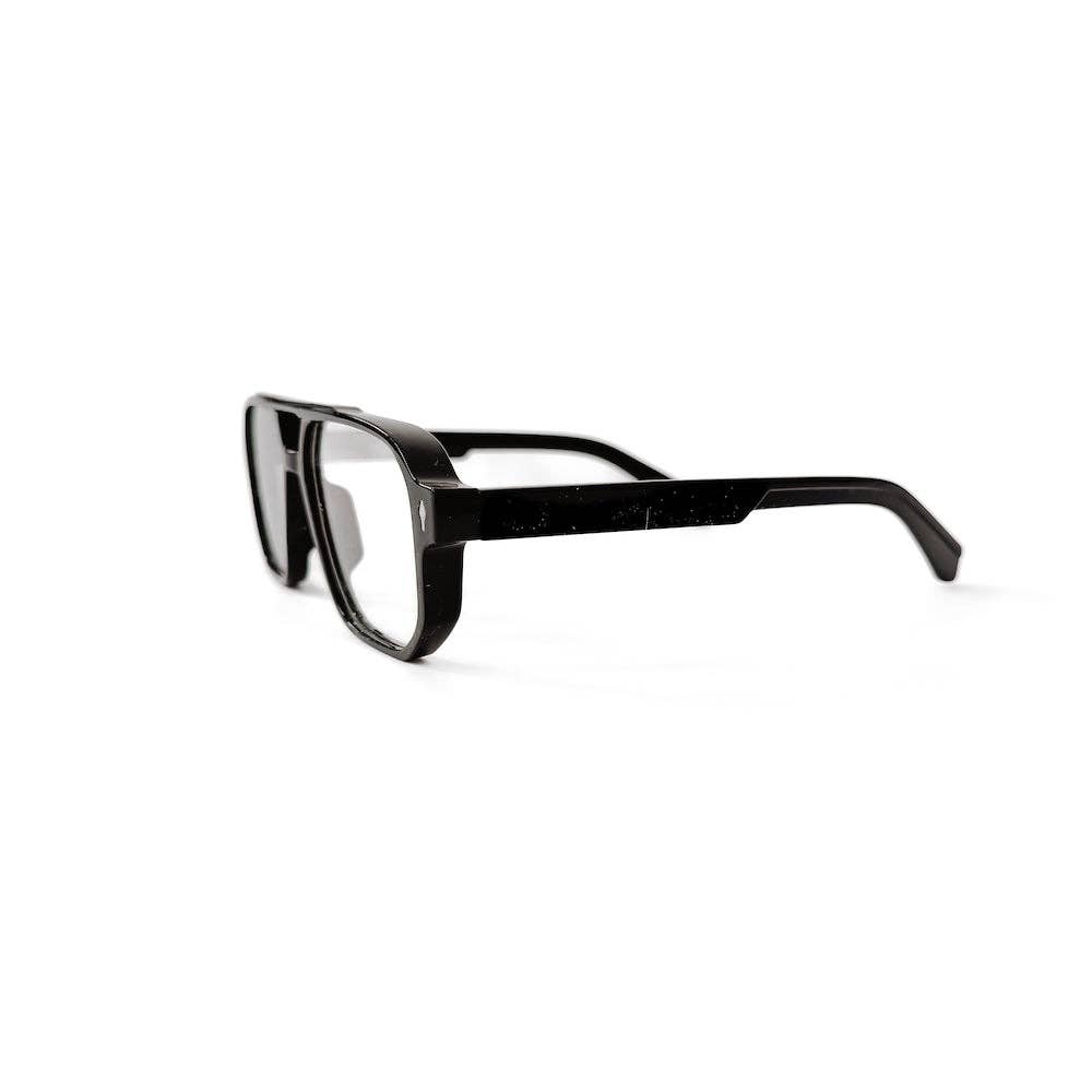 Black Retro Blue Light Glasses