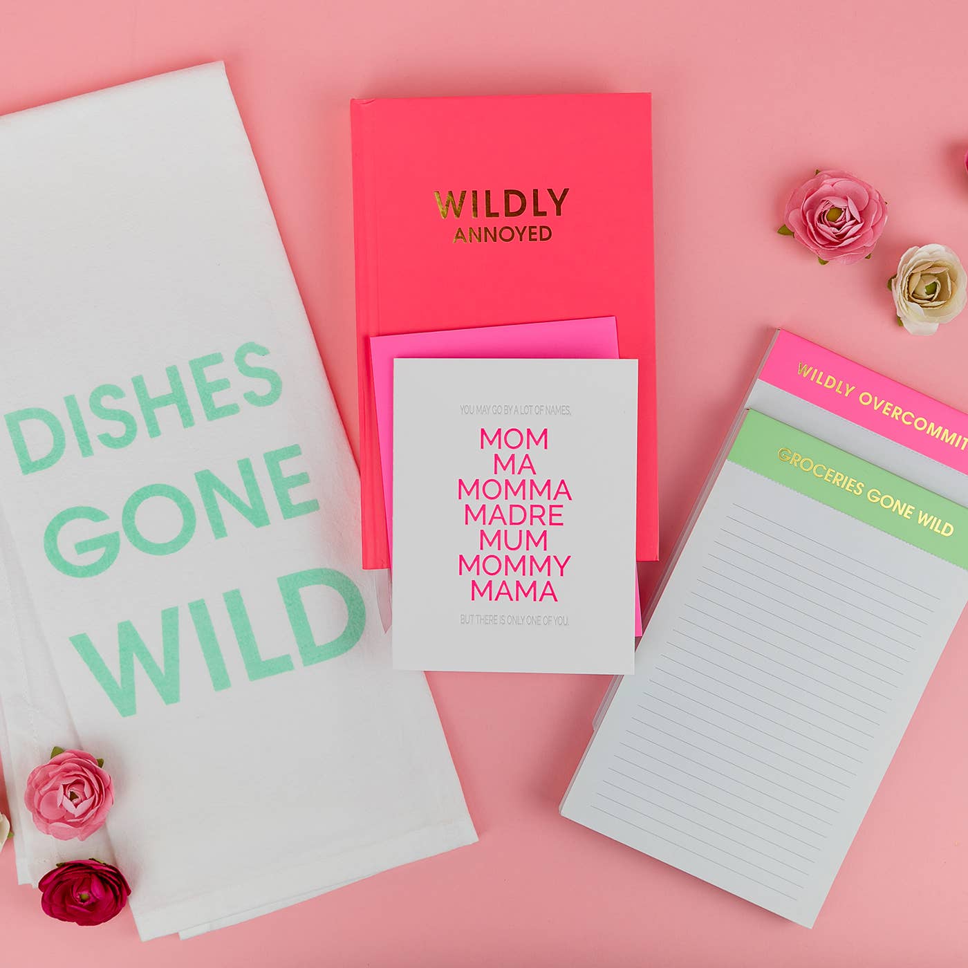 Wildly Overcommitted - Lined Notepad - Bright Pink - 65 perforated pages - 5x8