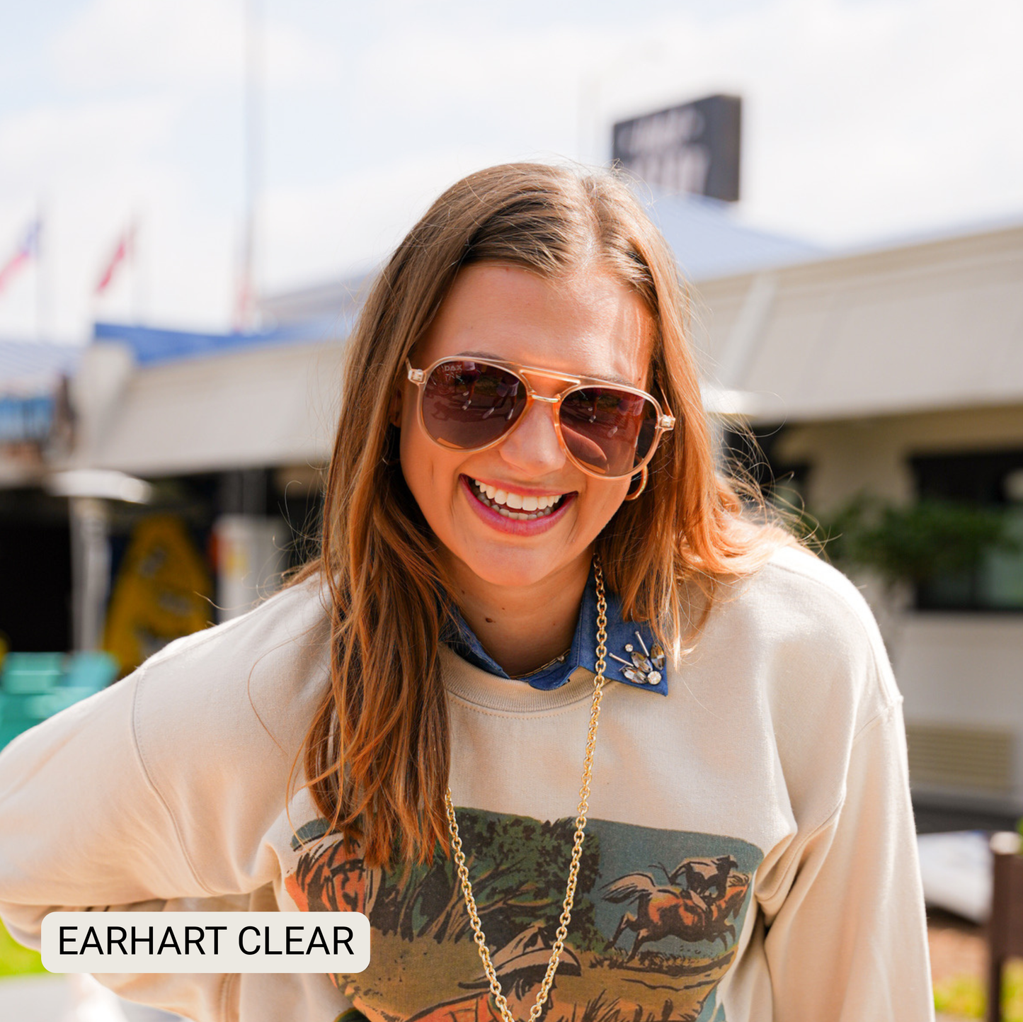 EARHART - Women's Aviator Polarized Sunglasses