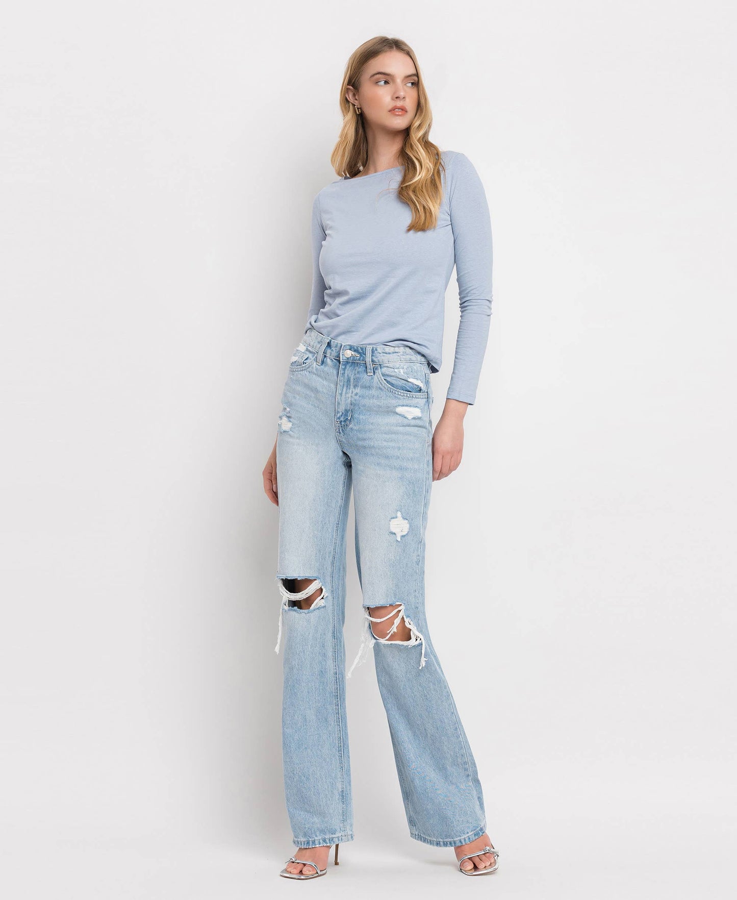 Leslie Full Length Flare Jeans