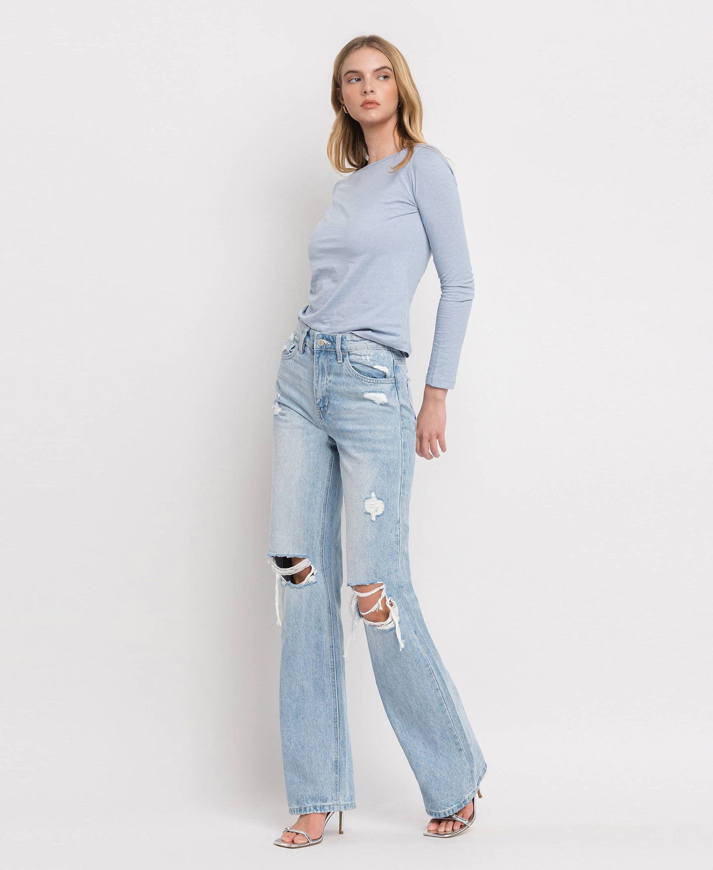 Leslie Full Length Flare Jeans