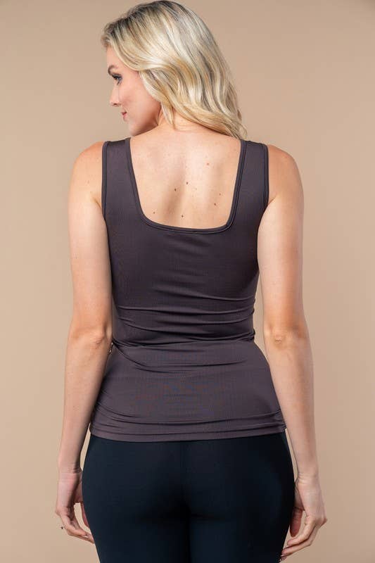 Sleeveless Solid Knit Top