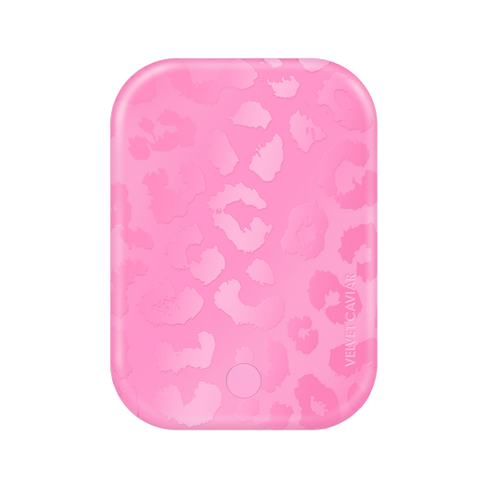 Wireless Phone Charger - Hot Pink Leopard