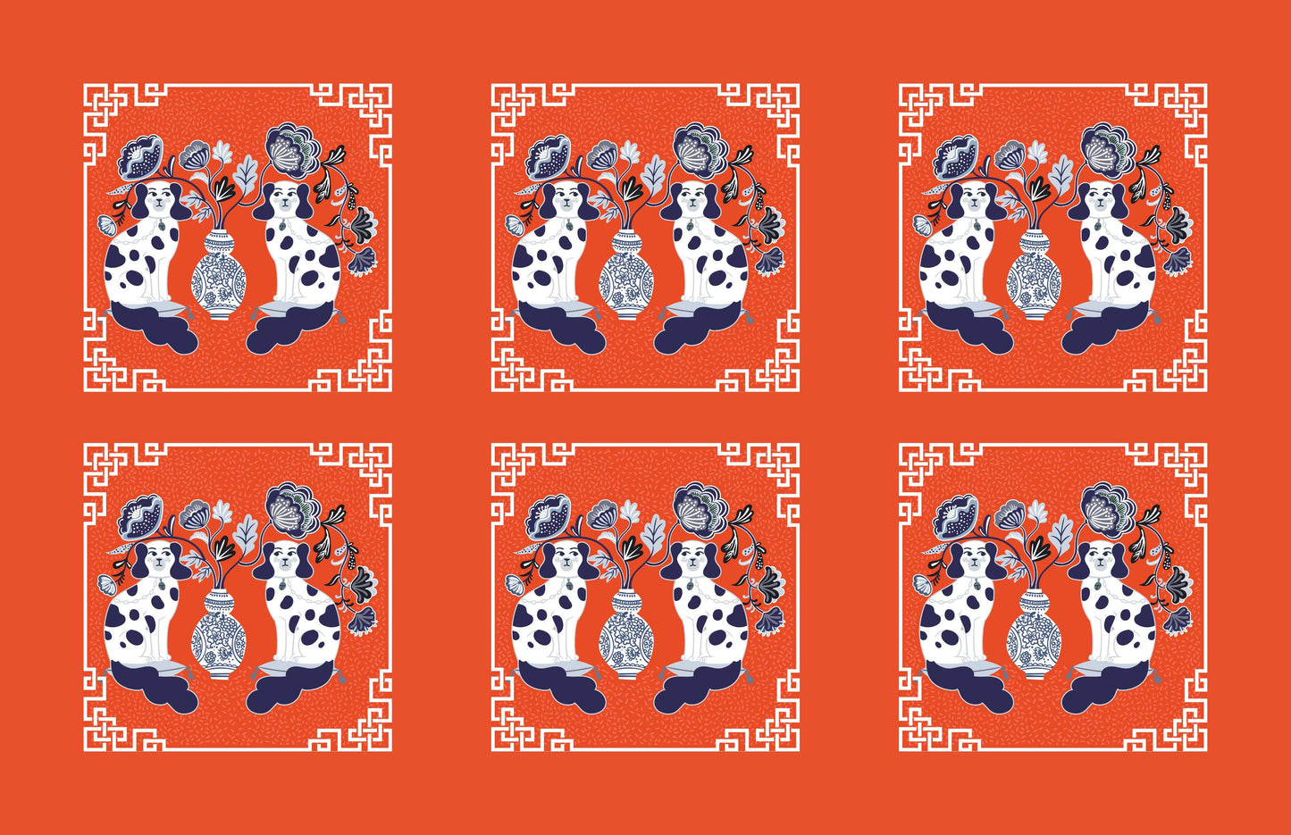 11 x 17 CHINOISERIE Insert Set of 10
