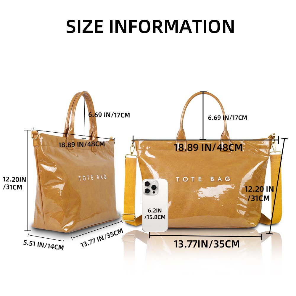 Zip Letter Crossbody TOTE BAG