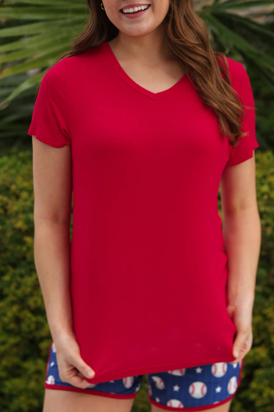Red Basic Tee