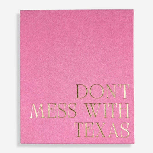 "Don't Mess With Texas" Pink Keepsake Book Box