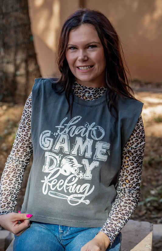 "That Game Day Feeling" Sleeveless Tee