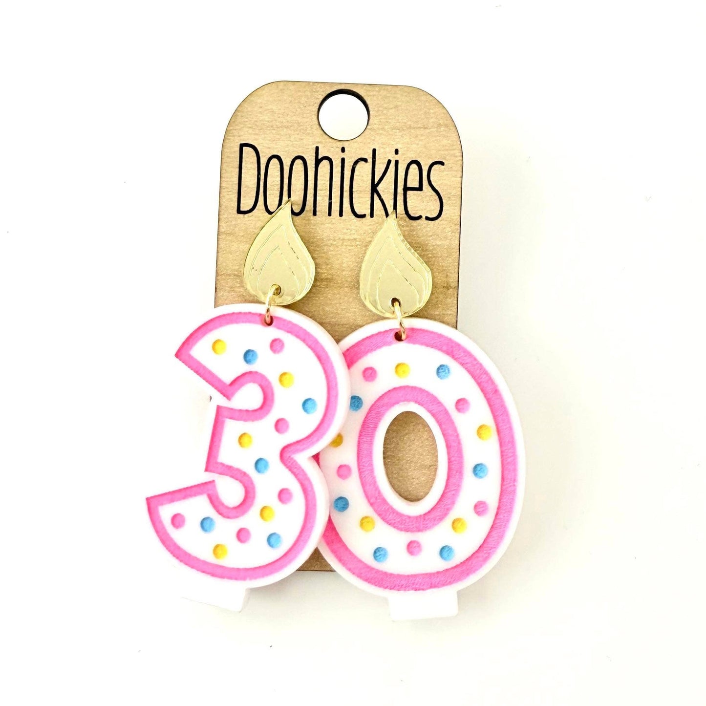 Birthday Candle Earrings