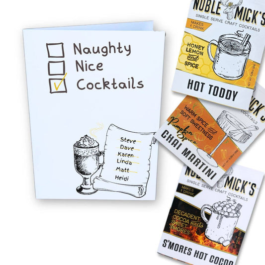 Cocktail and Cards / Naughty, Nice, Cocktails Card