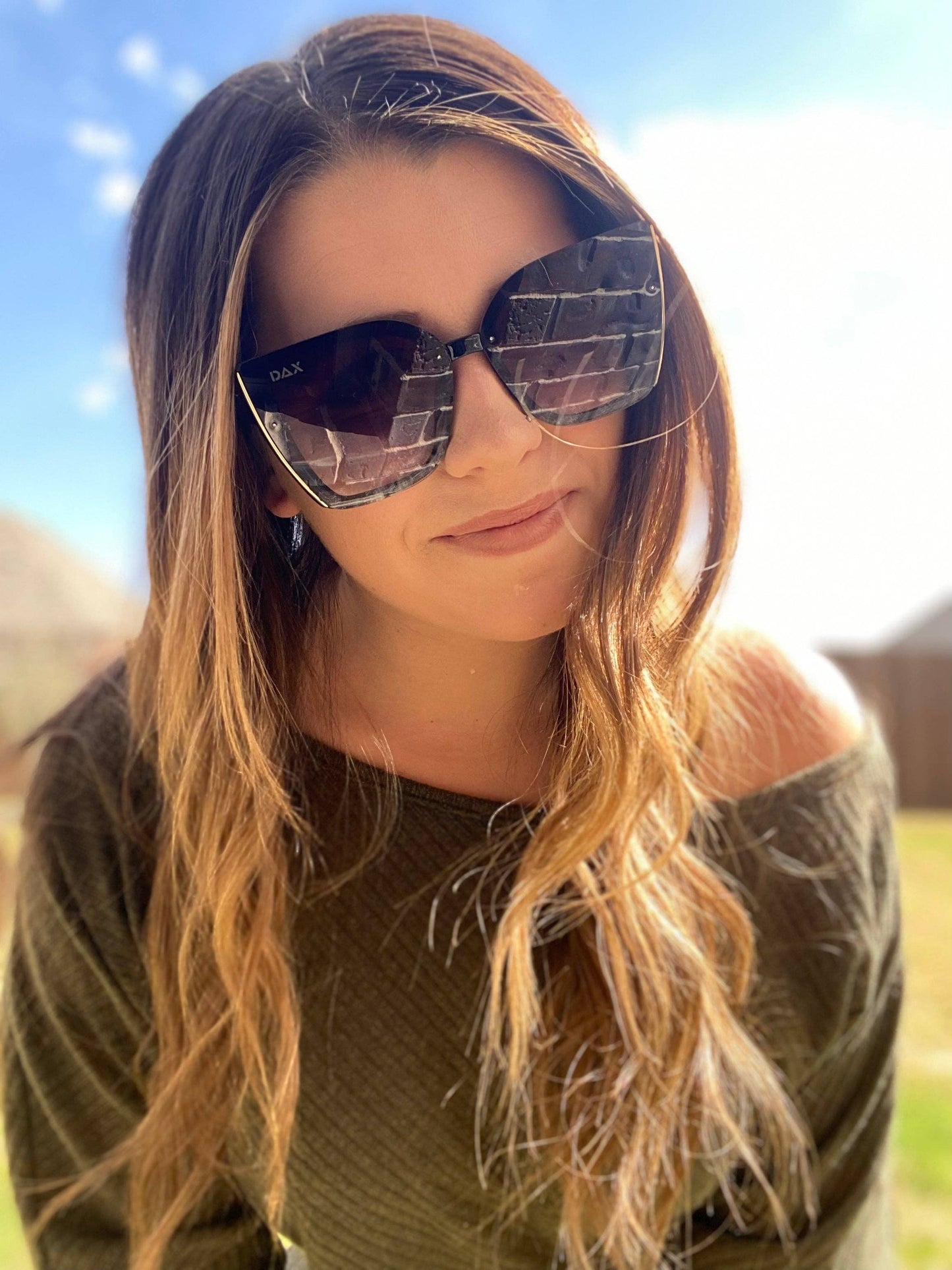 ATHENA - Women's Large Cat Eye Sunglasses