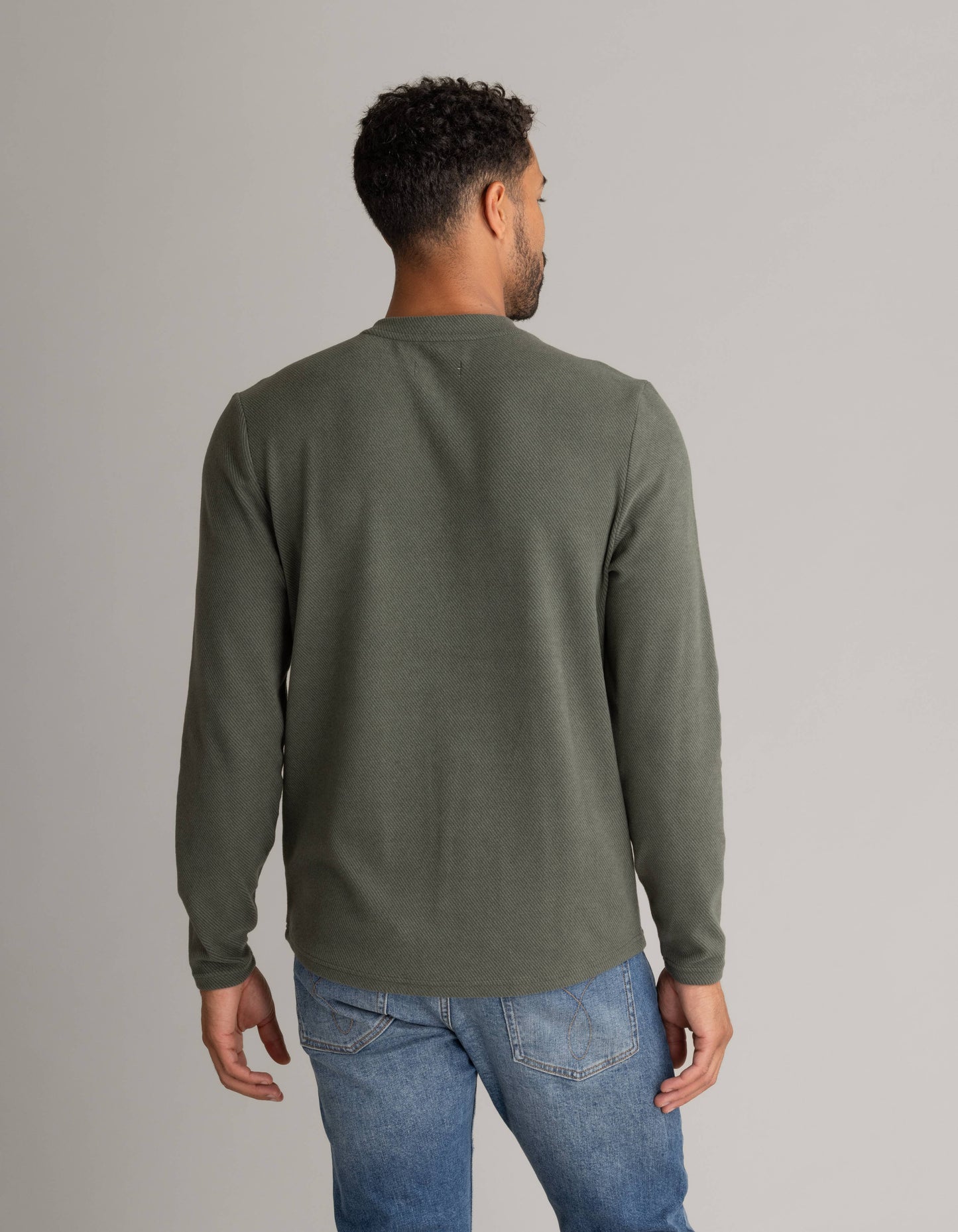Men's Lichen Stretch Flannel Henley