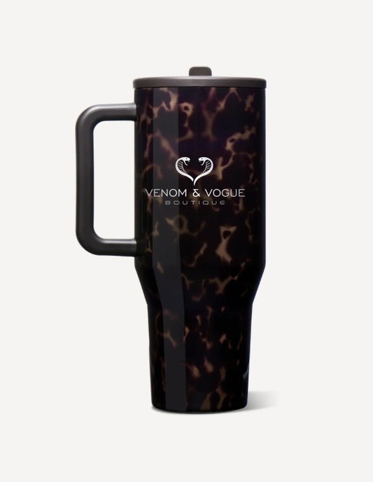 Custom Mocha Tortoise HydroJug 40oz Tumbler