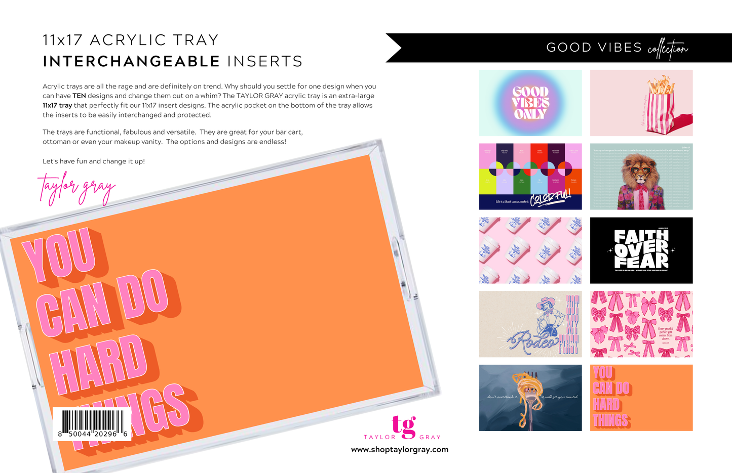 11 x 17 GOOD VIBES Insert Set of 10