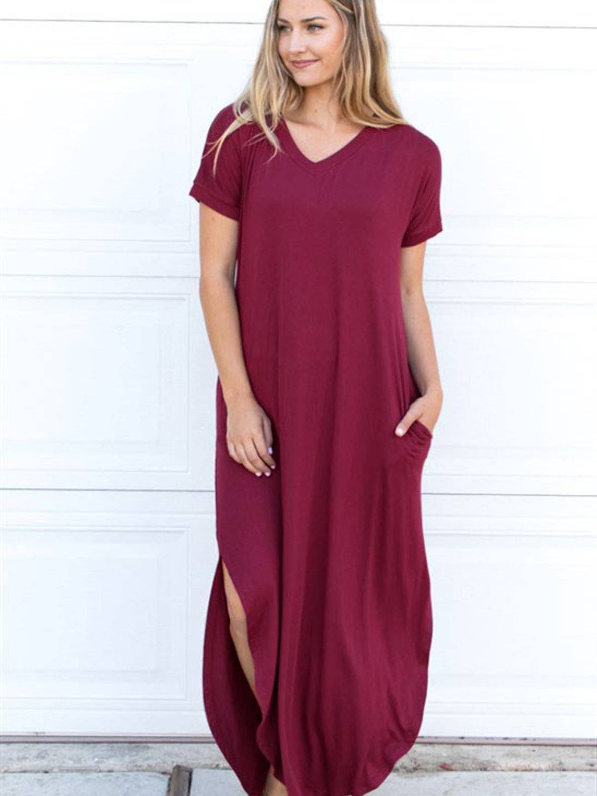 Solid Relaxed Maxi Dress