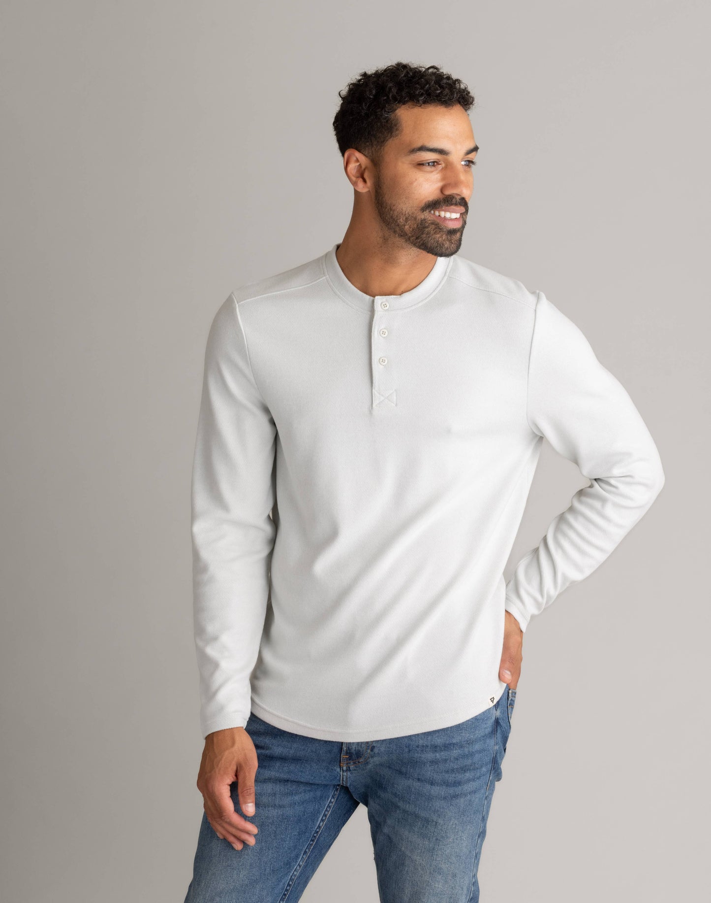 Men's Lichen Stretch Flannel Henley