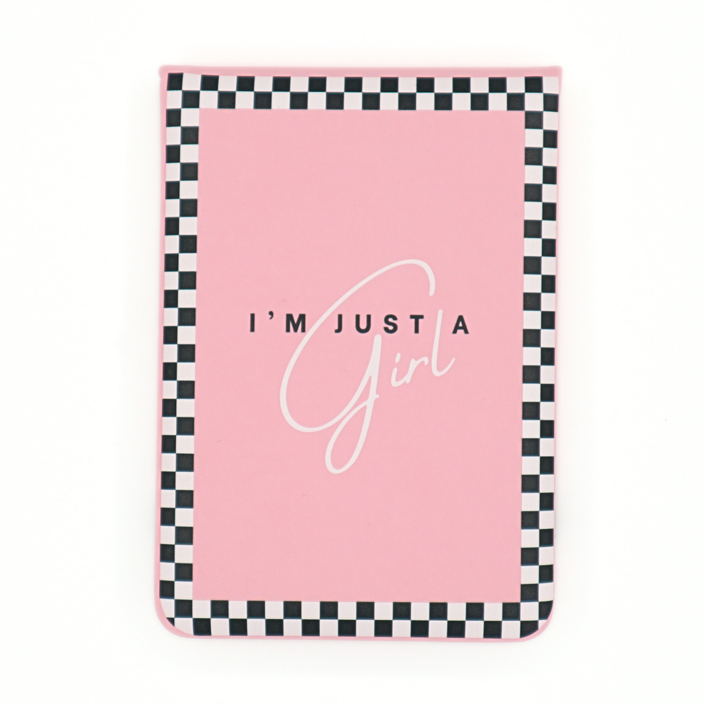 Leatherette Pocket Journal "I'm Just A Girl"