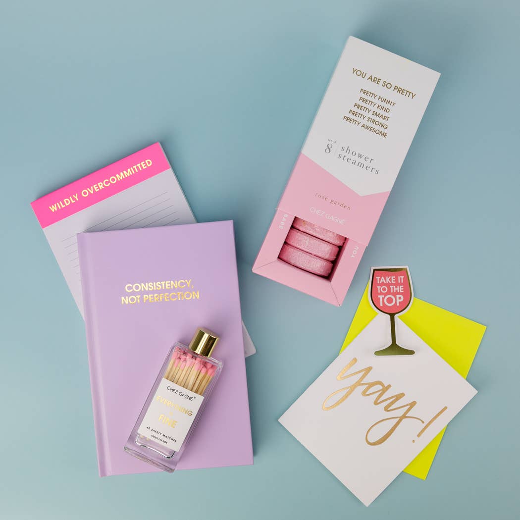 Wildly Overcommitted - Lined Notepad - Bright Pink - 65 perforated pages - 5x8