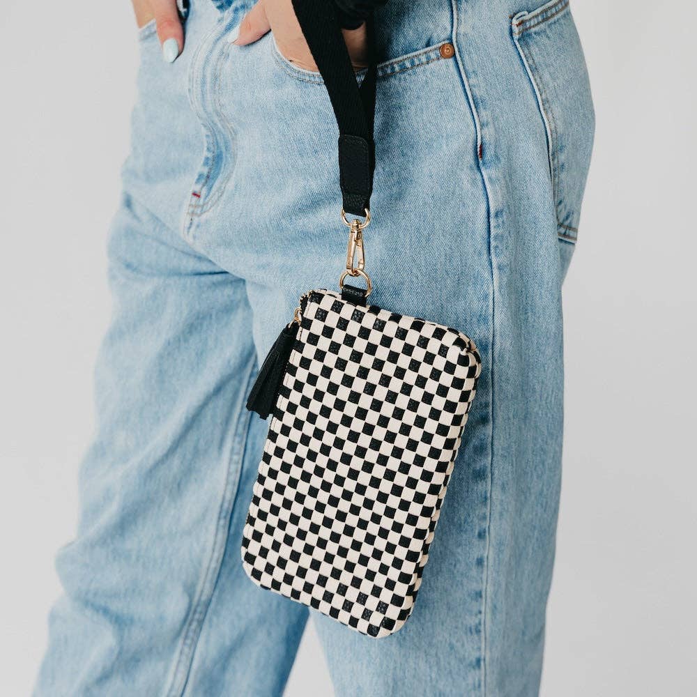 Emma Woven Clutch Wristlet