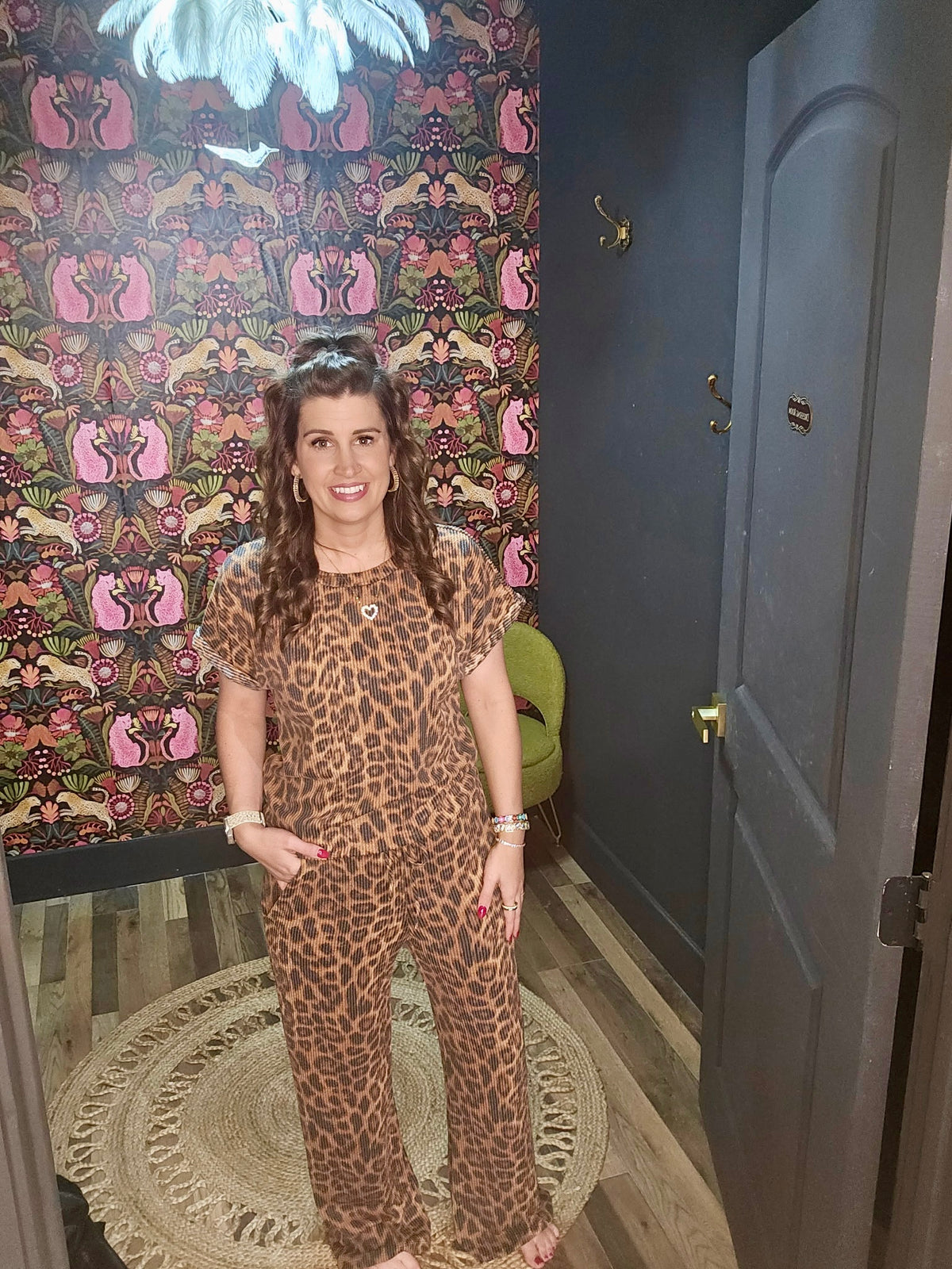 Cheetah Kelsey Pant Set