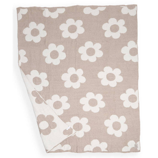 Daisy Pattern Print Cozy Soft Throw Blanket
