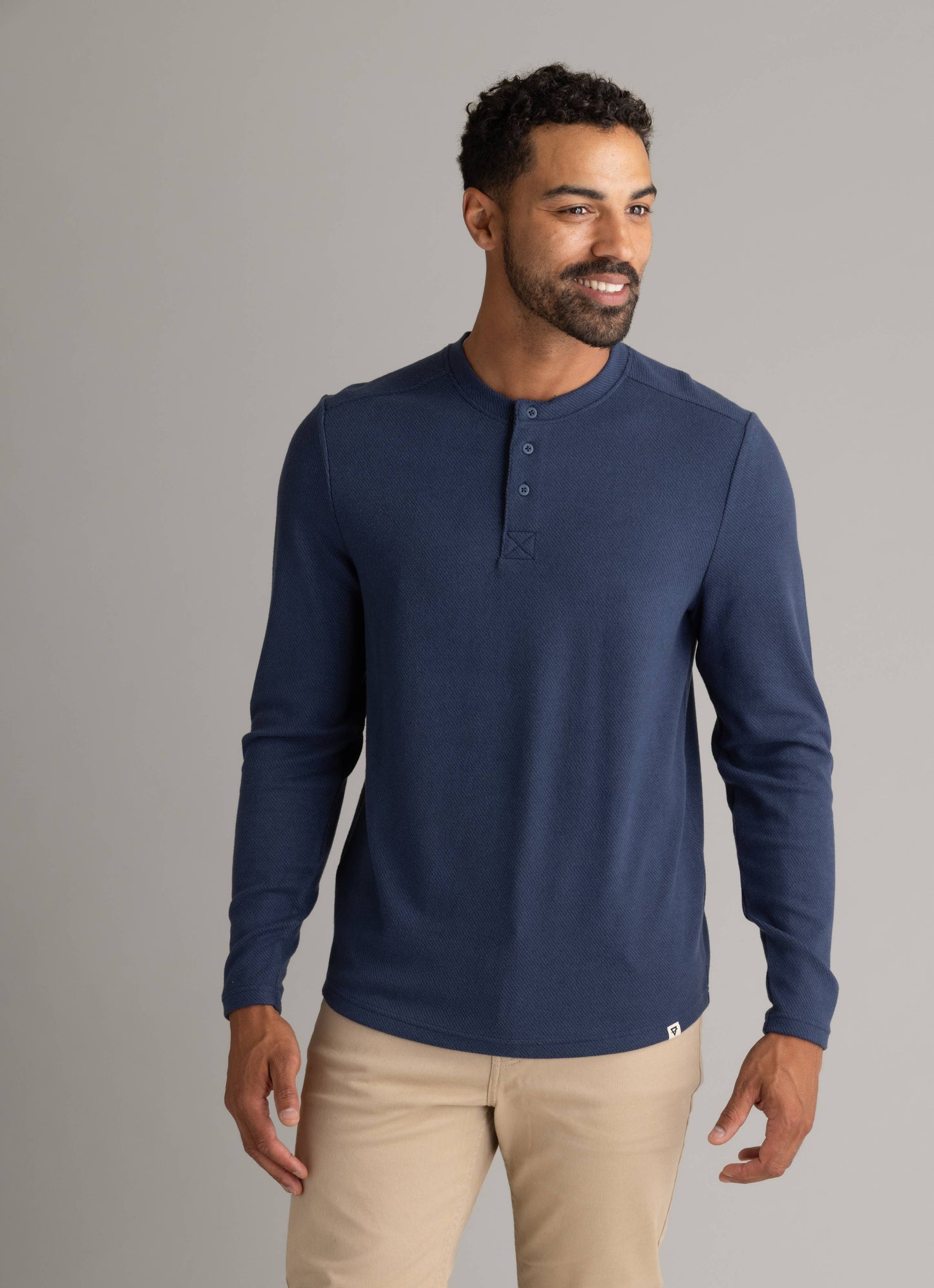 Men's Lichen Stretch Flannel Henley