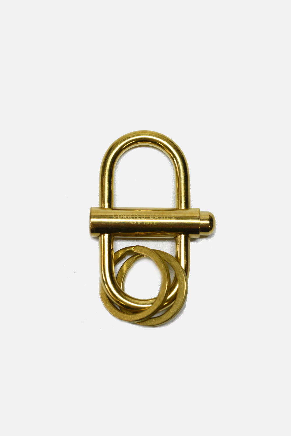 Brass Lock Keychain