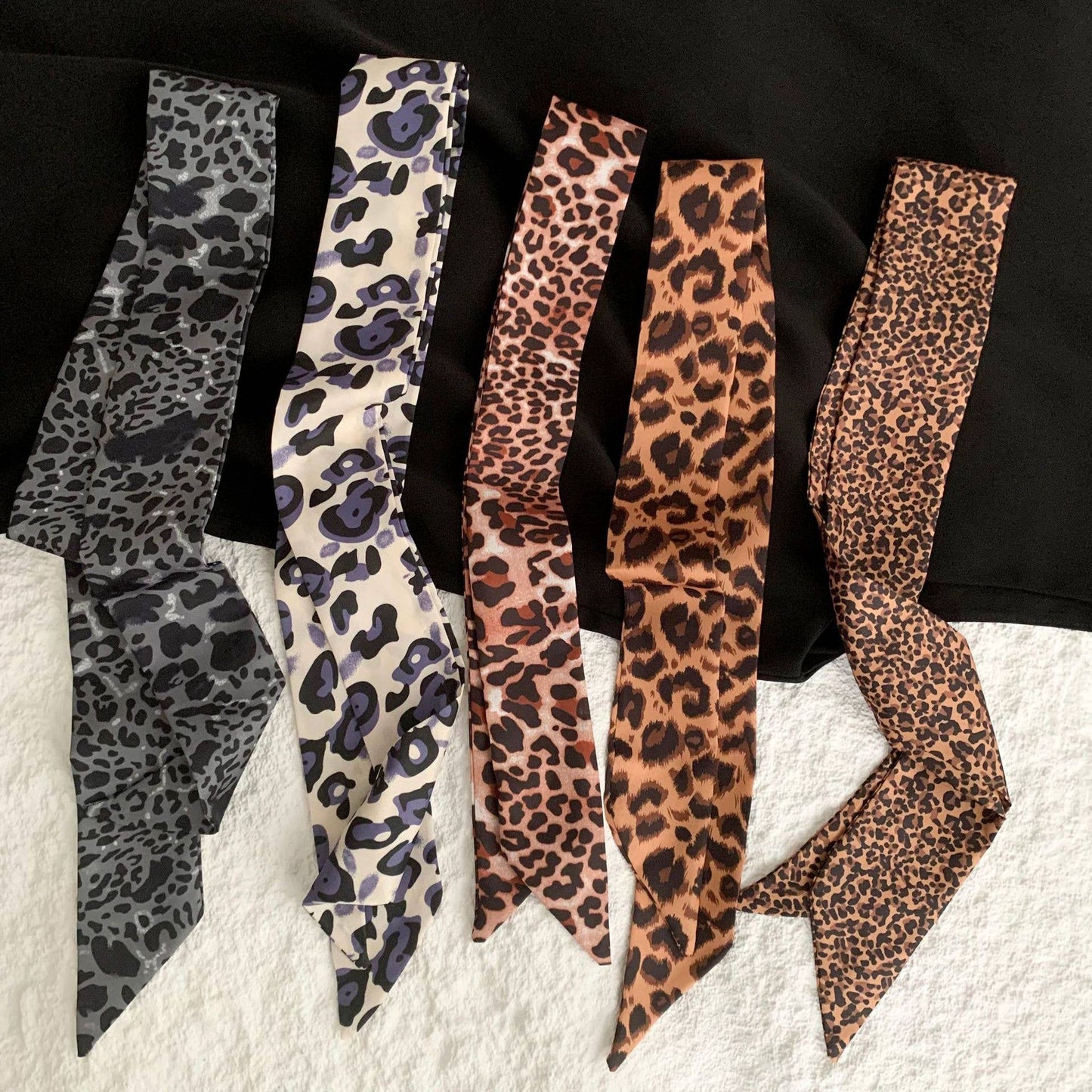 Leopard/Polka Dot Scarf –  Women's Hair Tie